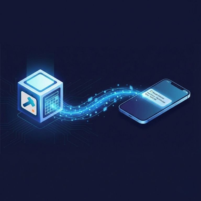 Calendar synchronization showing schedule syncing to phone