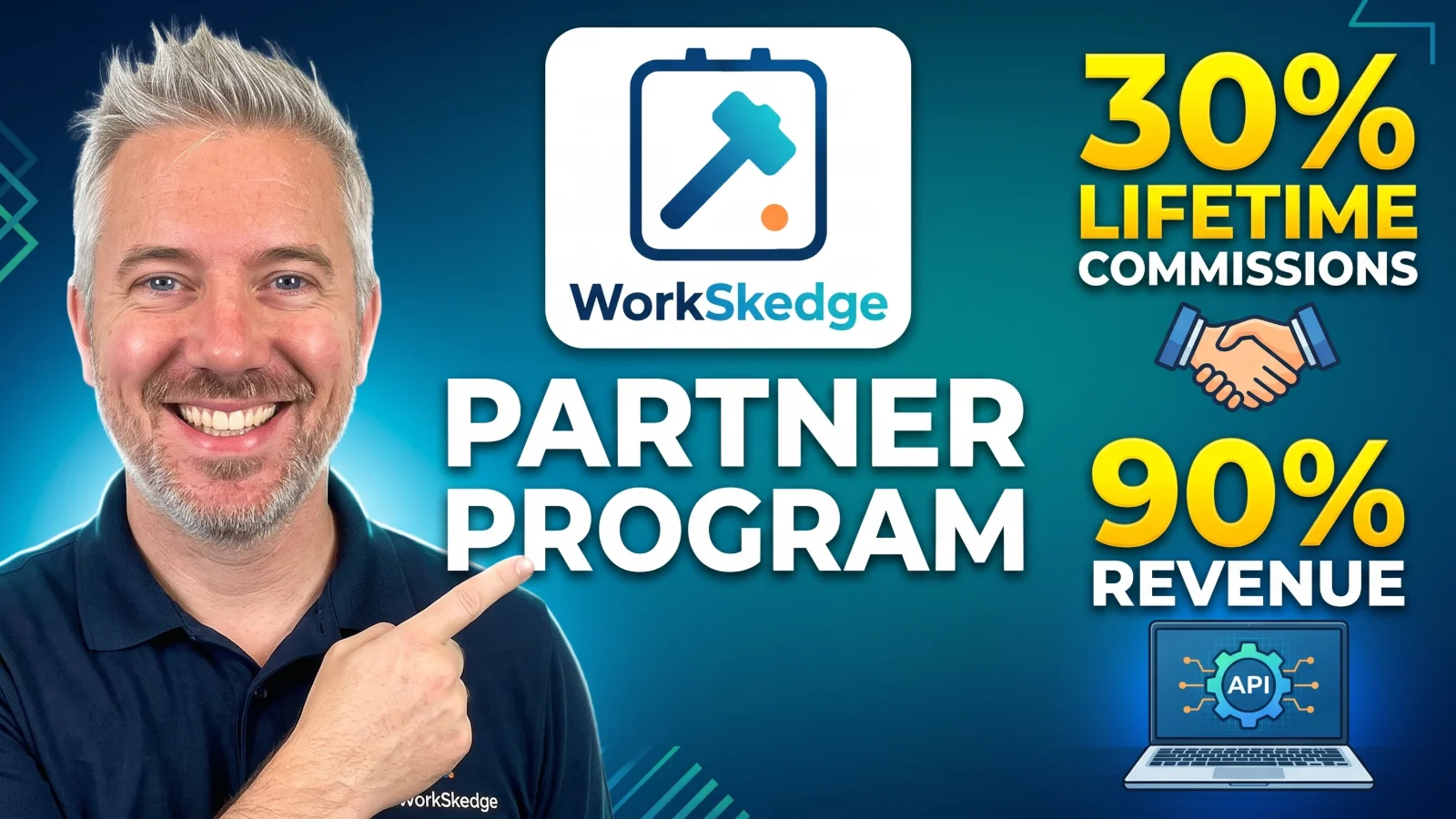 WorkSkedge Partner Program overview showing affiliate dashboard and developer tools