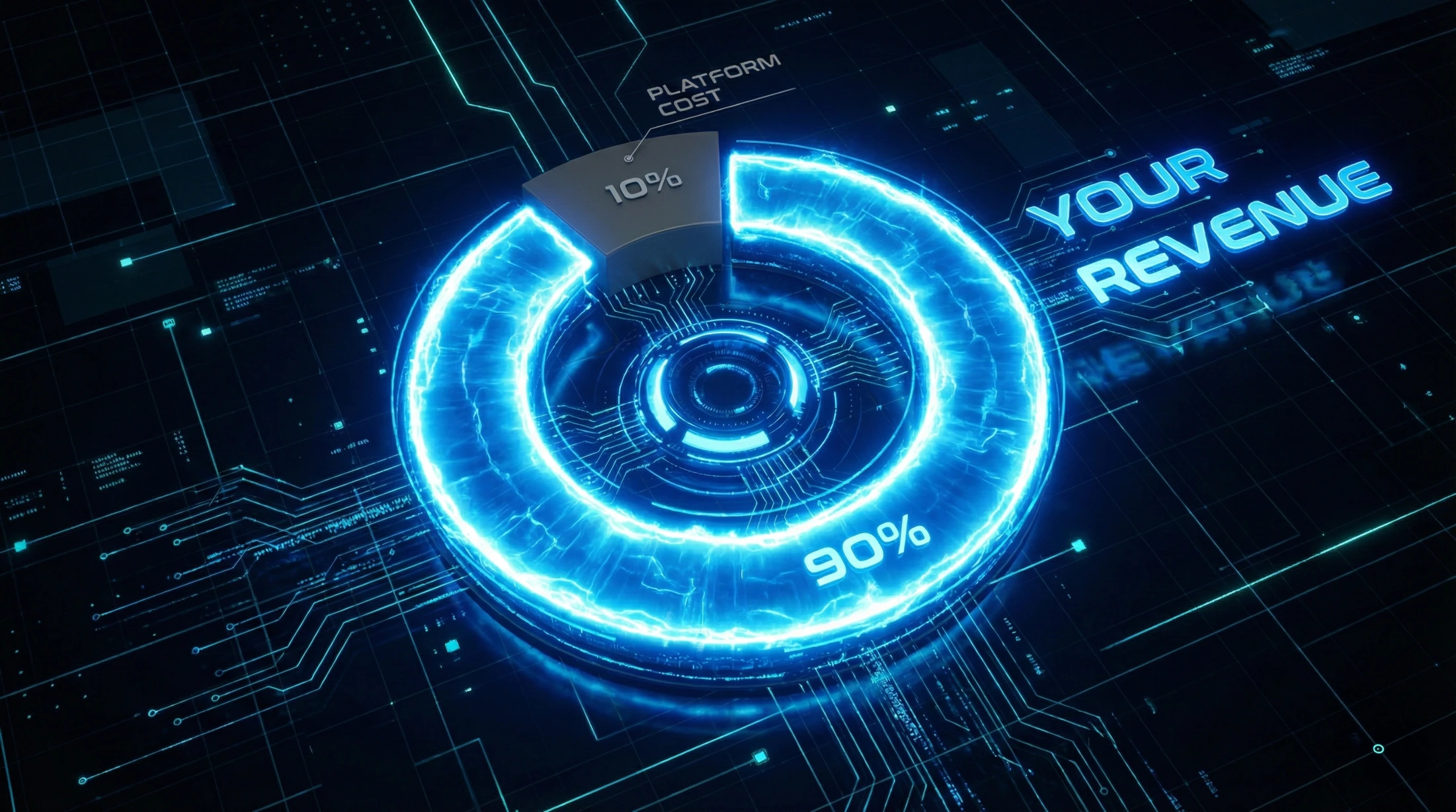 90% Your Revenue, 10% Platform Cost